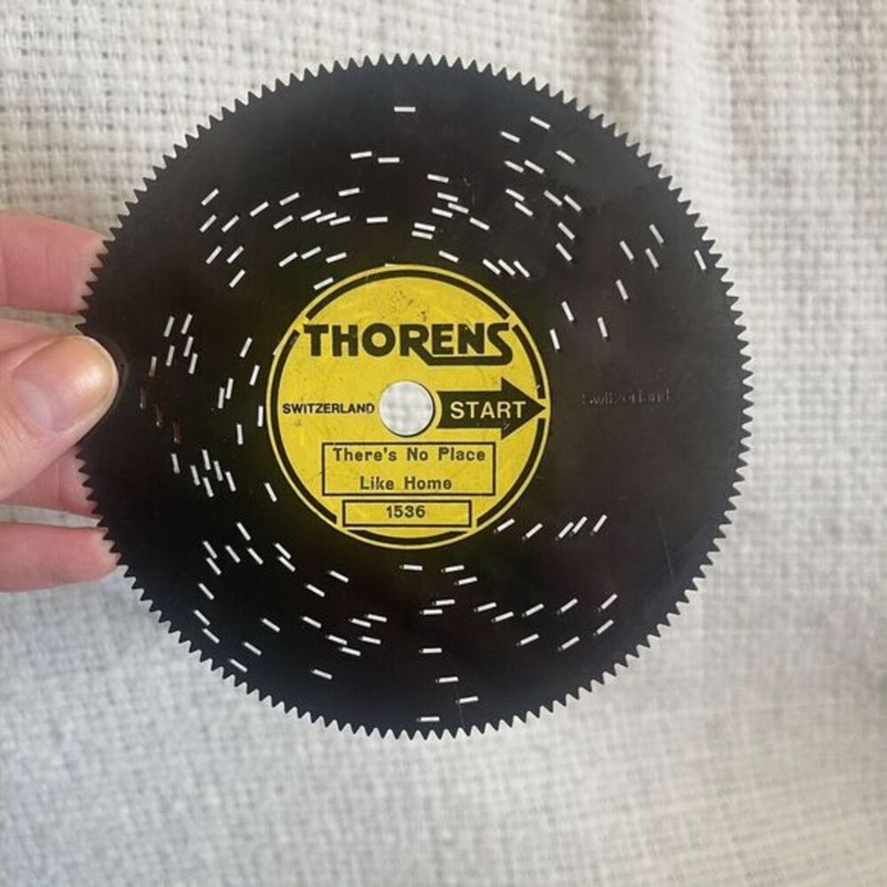 Thorens Switzerland 4 1/2" Disc Classic Music #1536 There's No Place Like Home‎